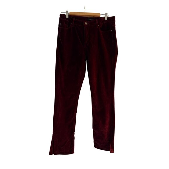 Fidelity 'Stevie' Velvet Jean - 31, Merlot - Picture 1 of 7